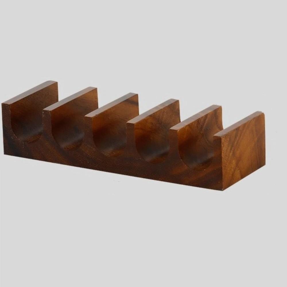 Japanese Style Walnut Sushi Rack U-shaped Sushi Wooden Tray Food Display Rack  Kitchen Tool