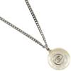 COCO Mark Ball Necklace Silver Metallic/plastic 11.5g Women Used
