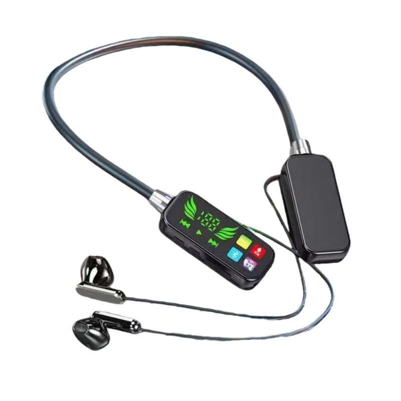 NZ-02 Bluetooth Neckband Earphones: High-Quality Sound, Ultra-Long Battery, Noise Reduction, Perfect for Sports and Karaoke.