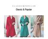 Double-Sided Cashmere Wool Coat: Women's Korean-Style Loose Hepburn Jacket with Suit Collar in Green.