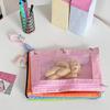 Netted Wallet for Organizing Small Object Makeup Organizer Pouch File Container