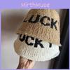 Fashion Bucket Hat For Women With Wide Brim And Warm Polyester Material For Autumn Winter Style