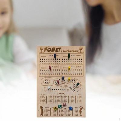 Golf Dice Game, Family Portable Game Fun for Kids Adults,
