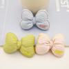 Candy Color Embroidered Bowknot: Fresh Fabric DIY Accessories for Shoes, Socks, Bags, Hair, and Clothing.