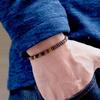 Minimalistisches 4mm Naturholz Armband Für Männer Damen Armband Perlen Unregelmäßig Wenge Holz Brazalete Geschenk Für Ihn Accessoires Joyas