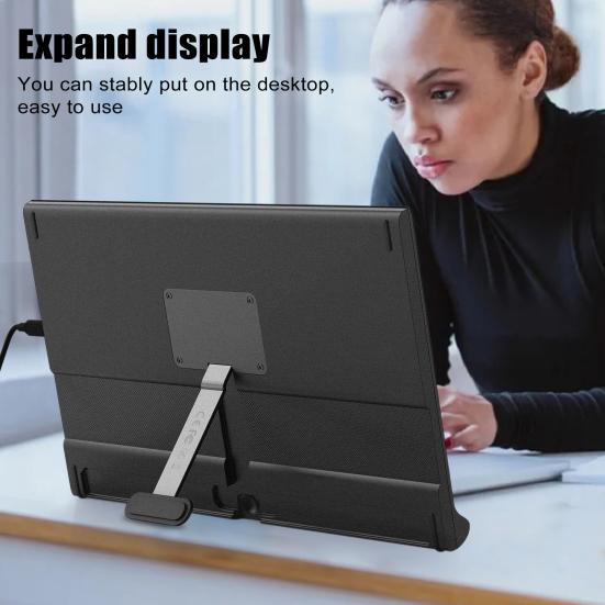 15.6-inch FHD IPS Laptop Expansion Screen 1080P High Clarity Portable School Work Entertainment Expansion