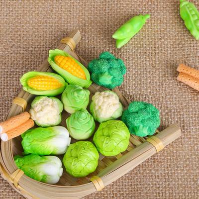 Mini-Harz-Gemüsefiguren Kleine künstliche Gemüsefiguren Realistische falsche Tomaten Karotten Aubergine Dekoration für DIY-Bastelarbeiten Topper Puppenhaus