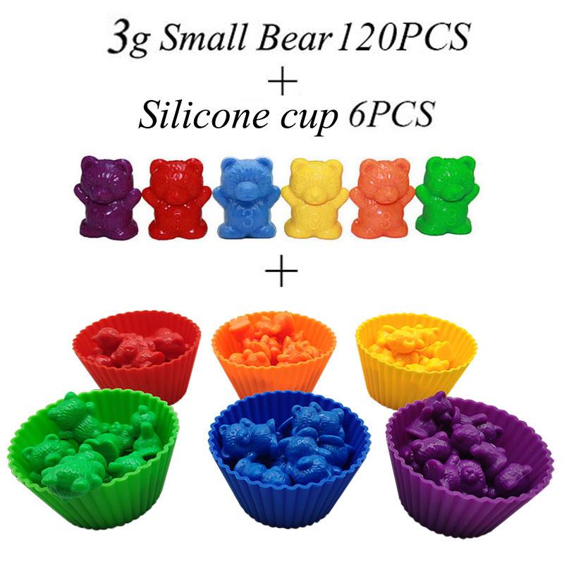 Montessori Rainbow Weight Bear Zabawki dla dzieci Sorter kolorów Materiał do liczenia Gra edukacyjna z matematyką Zabawki edukacyjne dla dzieci Nowe