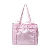 BSS large capacity transparent badge millet bar pain bag one shoulder tote bag out