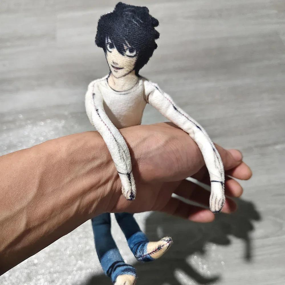 Păpușă Cosplay Anime Death Note L·Lawliet Păpuși de Pluș Umplute Articulații cu Sârmă de Fier Flexibile Modă Decorațiune Cameră Cadouri de Halloween