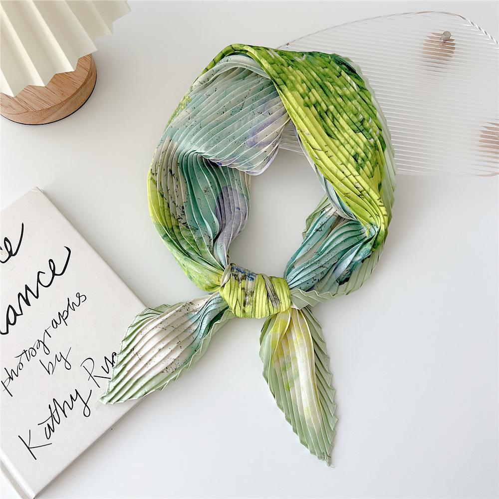70cm Fold Square Scarf Women Spring Summer Fashion Bandanas Bag Hat Head Hair Shawl Wraps
