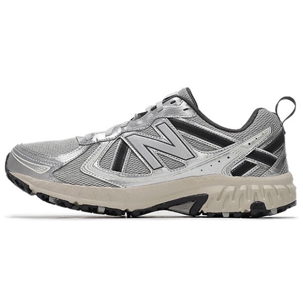 New Balance NB 410 V5 Abrasion Resistant Low top Running Shoes Unisex Silver Black MT410KR5(TeamF- )