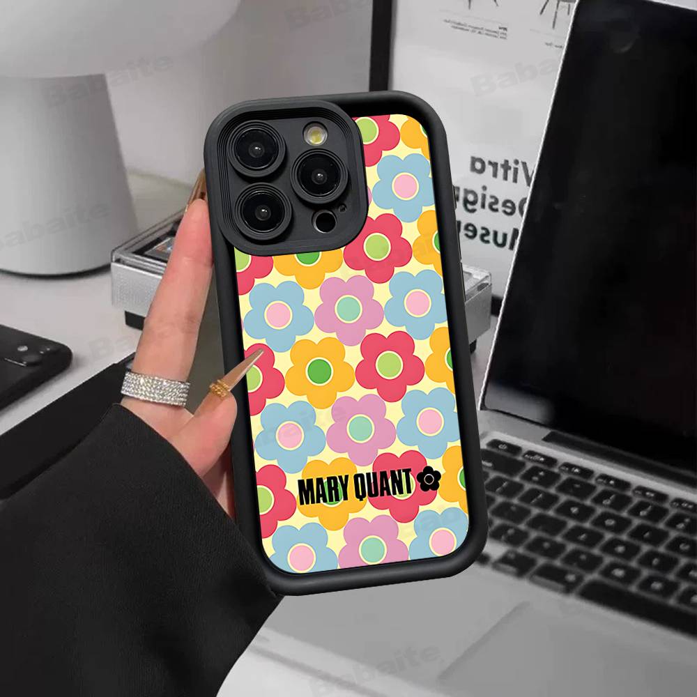 Fashion Pop Mary Quant Phone Case For IPhone 16 15 14 Plus 13 12 11 17 Pro Max Pro Soft Cover