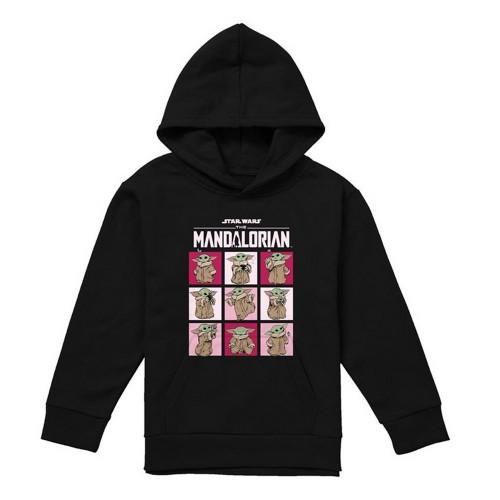 Star Wars The Mandalorian Childrens/Kids Grogu Squares Pullover Hoodie