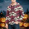 Men's Casual Loose Fit Printed Hoodie with Pocket and