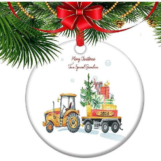 Son-in-Law Ceramic Ornament from Mother-in-Law, Christmas Ornament Keepsake Gift, Wedding Gift to The Groom