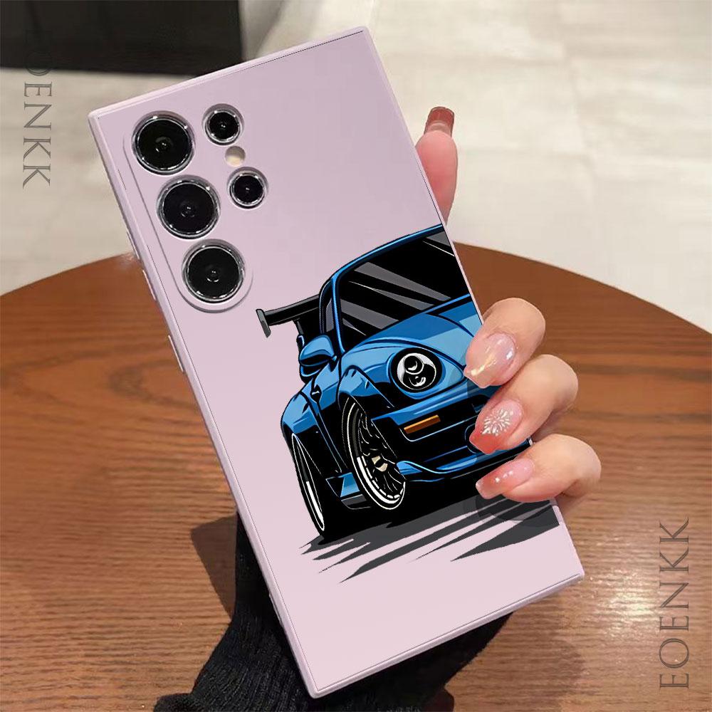 Sports Car Pattern Phone Case For Samsung Note 10 20 Lite Pro Galaxy S25 S24 Ultra S23 S22 S21 S20 Ultra FE Plus Silicone Cover S24 5G
