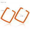 European and American fashion geometric square earrings for women, Korean version retro acrylic earrings