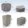 PVC Inflatable Travel Pillow Footrest Sleep Resting Pillows Foot Pad Step Stool Tourist Stool For Airplanes Trains Kids Bed