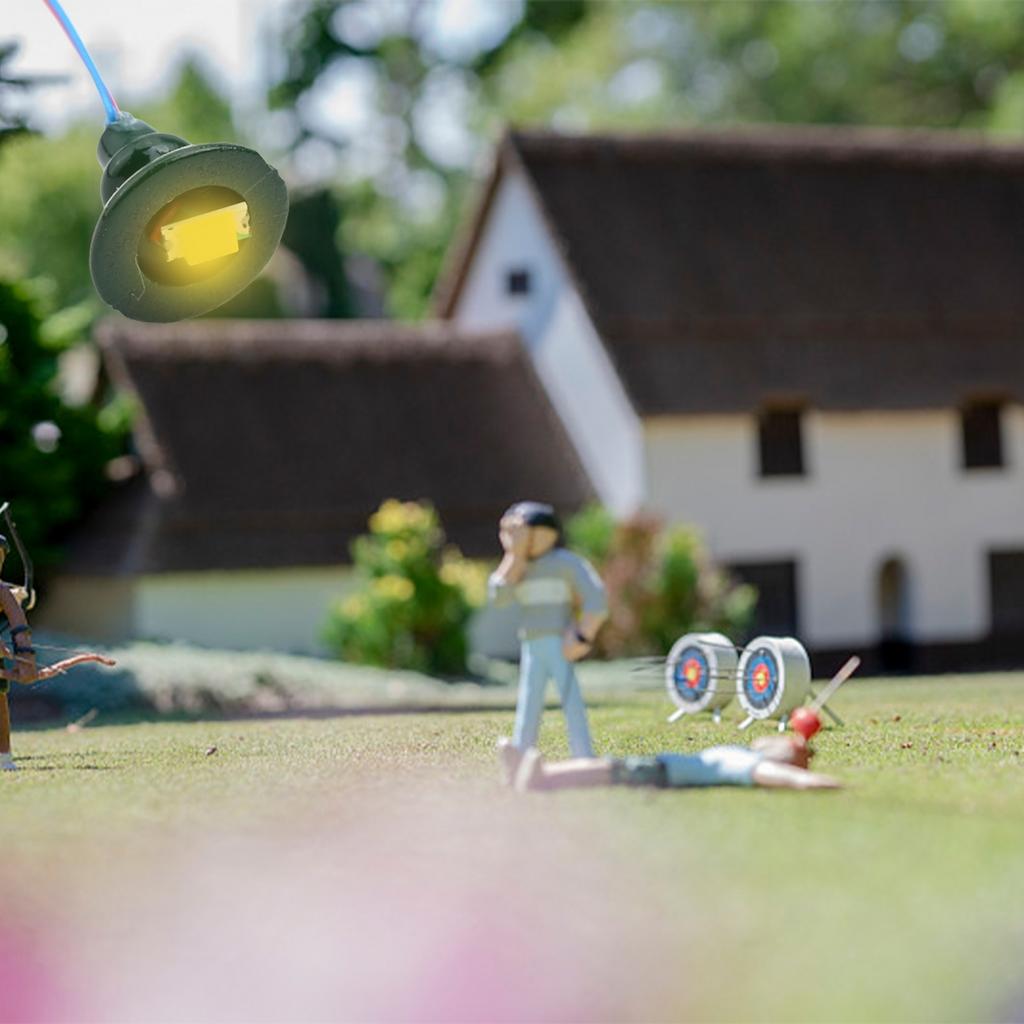 Luminária de parede em escala OO HO, modelo ferroviário, pacote com 20 unidades