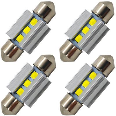 4 Stück C5W 36mm LED Glühbirne SV8.5 12-24V CANBUS 320lm weiß stark