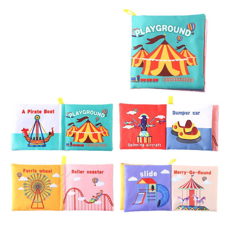 Soft Stereoscopic Infant Cloth Books Early Education Toy English Book Palm