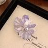 Korean Style Flower Hair Clip Pearl Girl Hair Clip Sweet Silk Flower Hairpin  Seaside