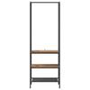 Clothes Rack with Shelf Rustic Wood Look 60 X 30 X 171 Cm Engineered Wood