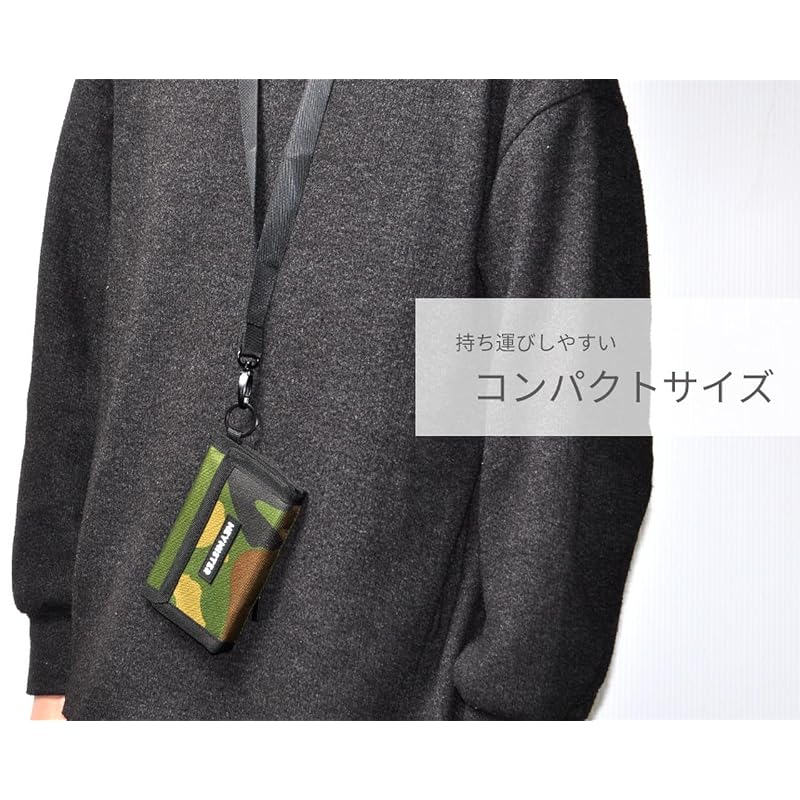 [Goods Land] 3 Colors Small Wallet Mini Wallet with Strap Card Case for Kids Boys Neck Strap GD-HIMOWLT-GY