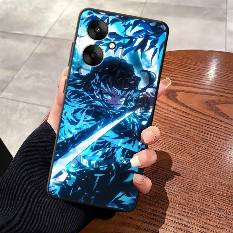 Soft Back Phone Cover Case for Xiaomi Redmi 10 9A 9C K40 K50 Gaming 13C K60 9T 12C A5 A1 A2 Plus 12 Demons Anime Slayer