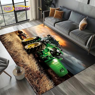 Covor Retro Camion 3D Tractor Mașină 27 Stil pentru Living Dormitor Acasă Decorare Sofă, Covor pentru Copii Antiderapant Covoraș de Podea Cadou