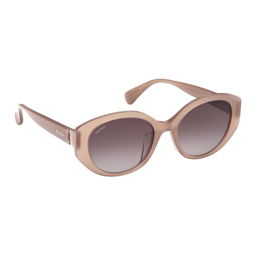 MaxMara Fashion Casual Oval Frame Sunglasses Unisex Sunglasses Pink MM0150K-57B