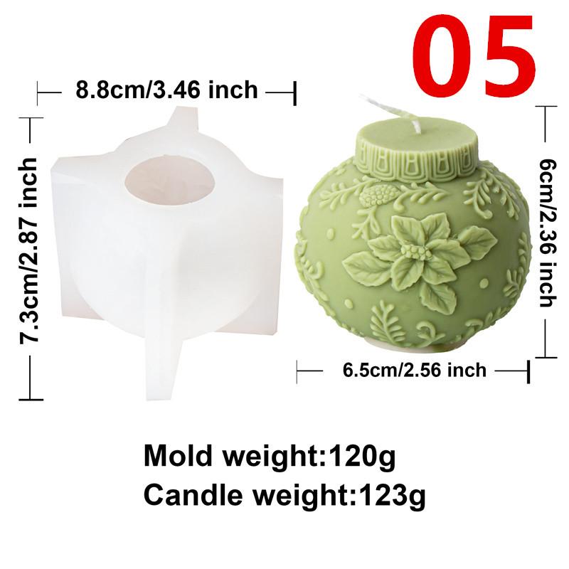 Christmas Bell Ball Silicone Candle Mold Snowflake Elk Shapes Festive Molds DIY Christmas Handmade Candles, Home Desktop Decor