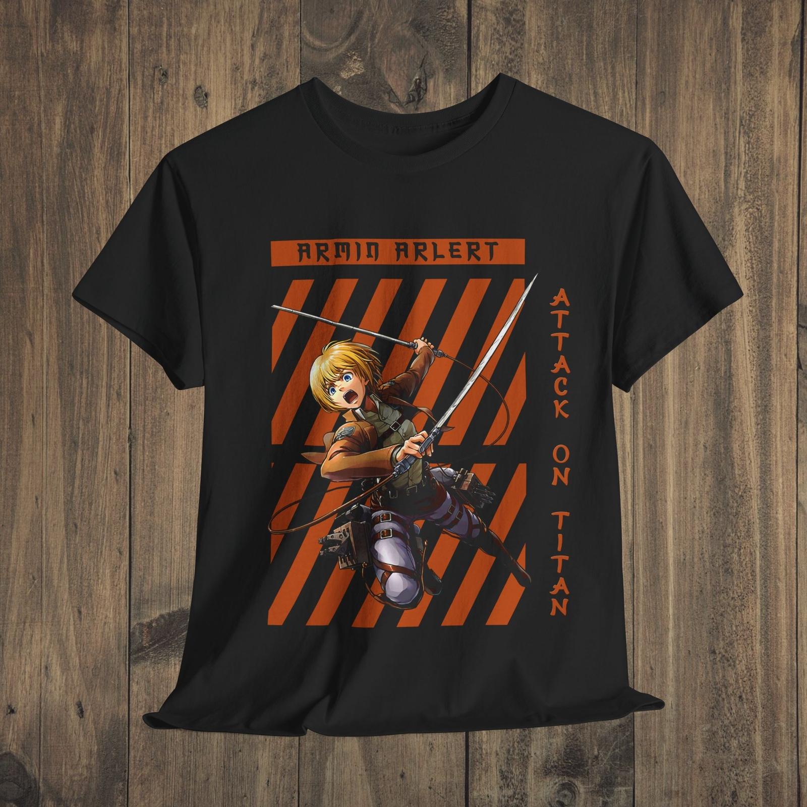 Attack on Titan Anime T-Shirt Mens Womens Tees Top, Aot Unisex Anime Tee Gift, Manga Shirt,Anime Gift L