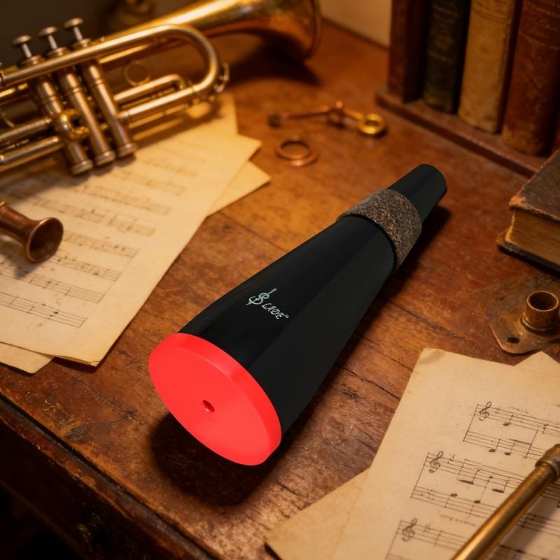 Sordina Silenziatore per Tromba, Sordina Silenziatore Leggera per Strumento per Esercitazione con Tappo in Gomma per Principianti e Studenti