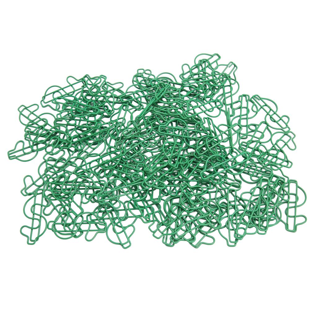 100 ks sponek do papíru ve tvaru dolaru Kreativně roztomilé Pozlacené kovové záložky do knihy pro studenty Stati