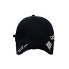 Hole Letter Embroidery Big Head Circumference Hard Top Baseball Cap Children Spring And Summer Wide Brim Sunshade Showing Face Small Peaked Cap