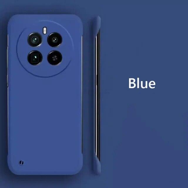 Berėmės plonos odos matinės odos kietas kompiuterio galinis dangtelis, skirtas „Realme 12 Pro Plus“, „Realme12 Pro+ Plus 5G“, saldainių spalvos, be rėmelio, smūgiams atsparus buferio apvalkalas.