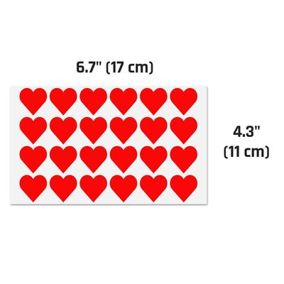 Valentine's Day Red Heart Stickers Heart-shaped Decorative Labels Valentine's Day Love Decorations Wedding,Anniversary Envelopes