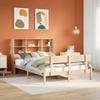 VidaXL Bookcase Bed Without Mattress 160x200 Cm Solid Pine Wood, Bed, Bedroom Furniture, Bed with Storage, 3321812