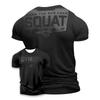 New 2026 Men's 3D Printed Sports Exercise T-shirt Fun Gym High Quality Men's Short Sleeve Muscle Men's Hardcore T-shirt