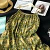 DIMANAF 2026 New Women Plus Size Summer Beach Lady Long Dress Sleeveless Vest Loose Oversize Maxi Print Floral Sundress