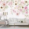 Nordic Hand-Painted 3d Wallpaper Romantic Floral Wall Mural Living Room Bedroom Background Wall Paper Decoration