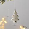 Mini Ceramic Four Tier Puff Christmas Tree Decoration Hanging for Christmas Halloween Thanksgiving Christmas Gift