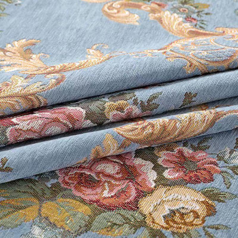 Luxury European Style Round Tablecloth with Tassel Embrodered Table Cover for Wedding Decor Christmas Round Table Cloth