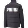 Puma Pure Color Brand Logo Print Collar Zip Cotton Jacket Men Tops Black 672412-01