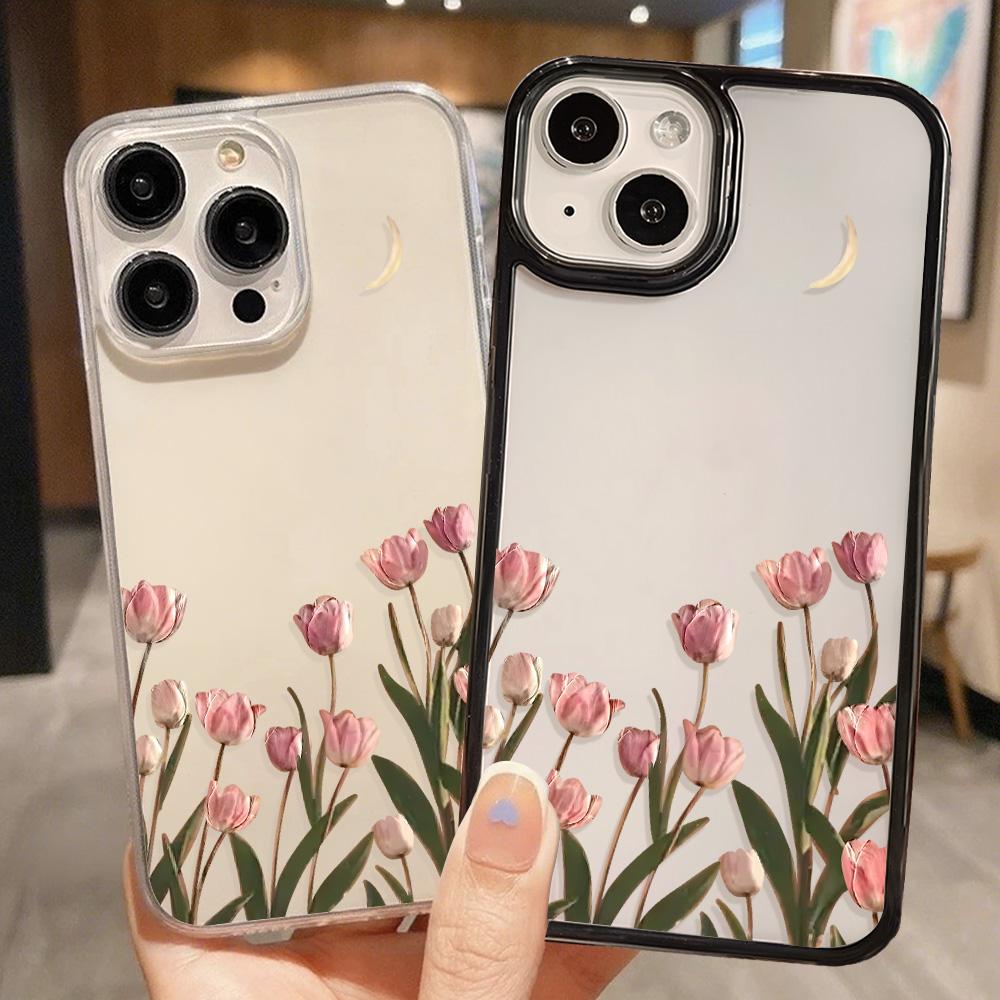 Acrylic Phone Case for iPhone 11 12 13 14 Pro 12 14 16 Pro Max for Samsung A16 A36 A56 S24 FE High-quality Painted Anti-fall Mobile Phone Case