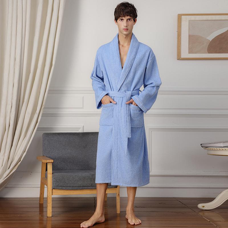 

Унисекс Впитывающий воду халат - Белый, Идеален для пар и отелей Small