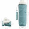 Foldable Water Bottle, Portable Sports Water Bottle, Large Capacity, Waterproof/Eco-Friendly for Outdoor Activities, Leak-Proof, BPA-Free, FDA-Certifi