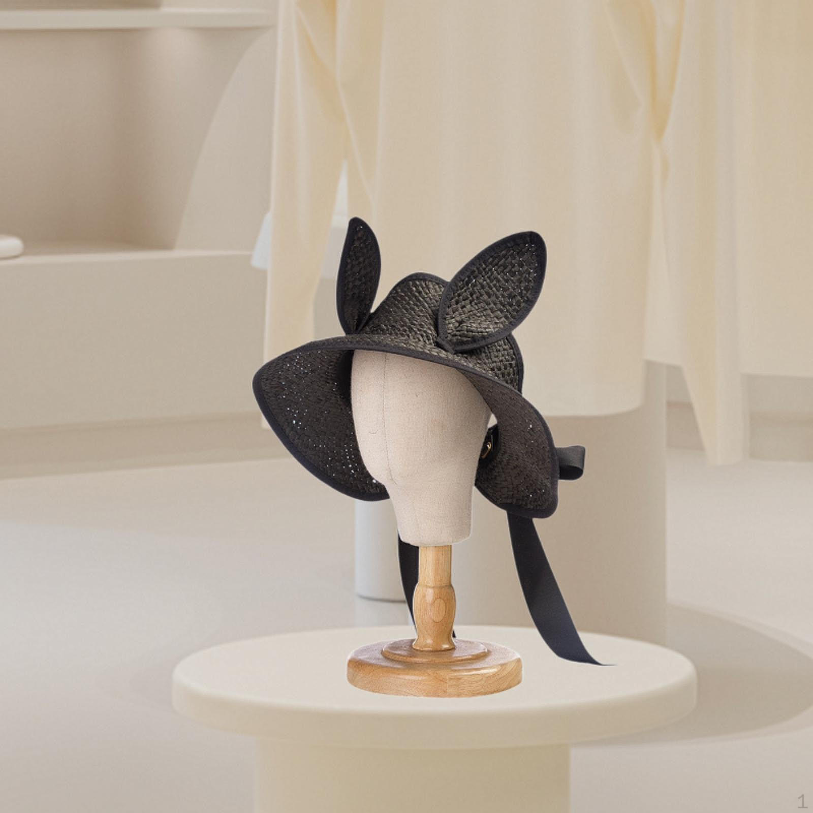 

Детская шляпа от солнца для мальчиков и девочек, удобная соломенная шляпа для пикника на открытом воздухе на пляже чёрный